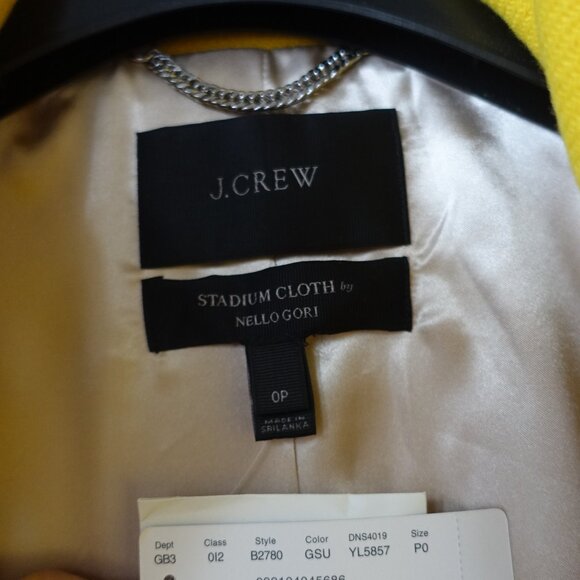 J. Crew Cocoon Coat in Italian Stadium Cloth 0P Petite 0 P0 - Picture 5 of 16